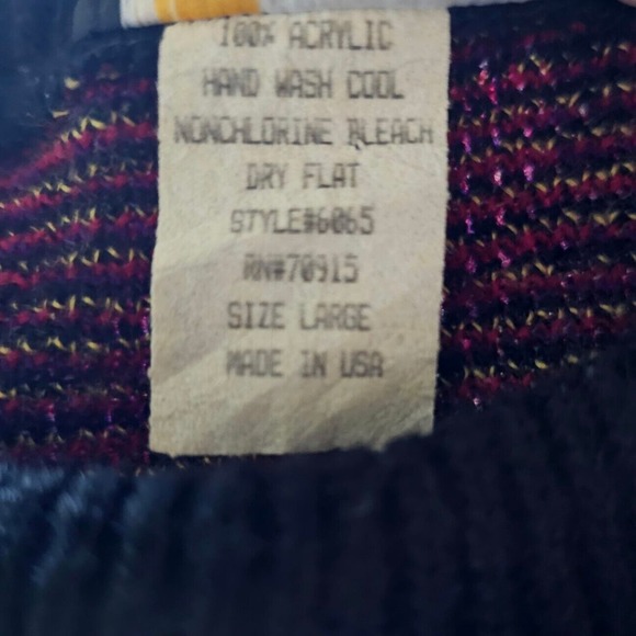 Silver Threads Sweater Multi-Color Pullover Y2k 80s 90s Vtg Size Large - Picture 9 of 9